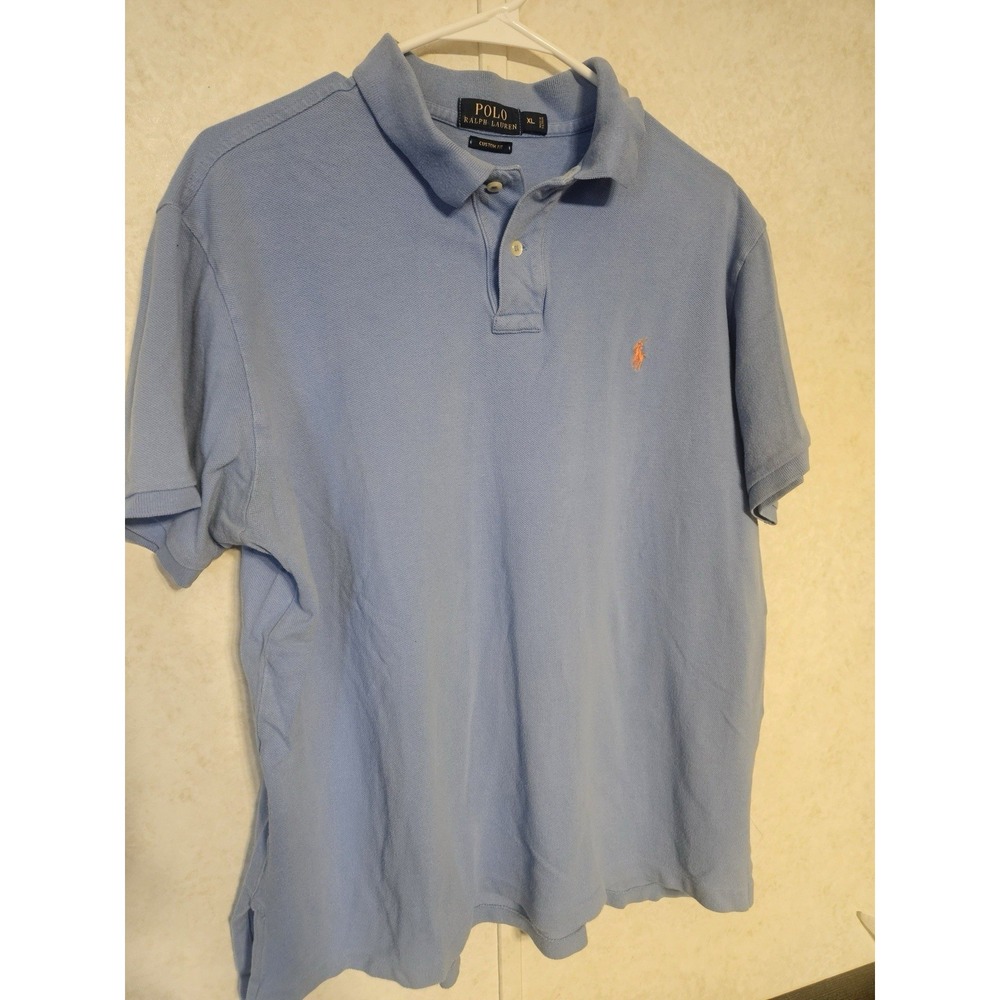 Polo Ralph Lauren Shirt Mens XL Blue Casual Golf Preppy Blue
